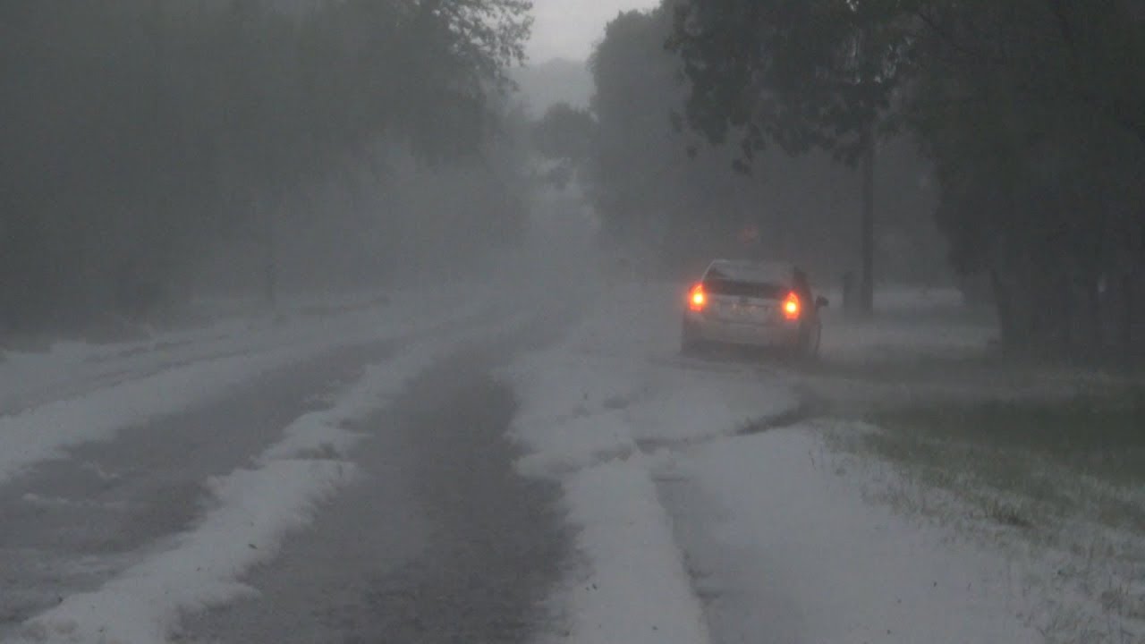 Colorado Springs, CO Insane Hail Accumulation Causes Flash Flooding