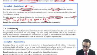 ACCA P2 IAS 19 - Curtailment and Asset ceiling