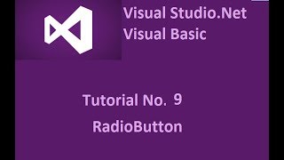 Visual Basic Net tutorial No  9 Radio Button