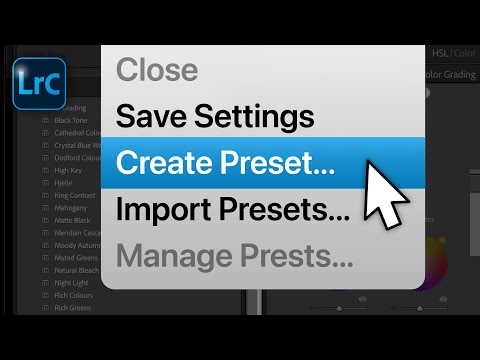 How To Create Your Own Custom Presets In Lightroom Classic #2MinuteTutorial