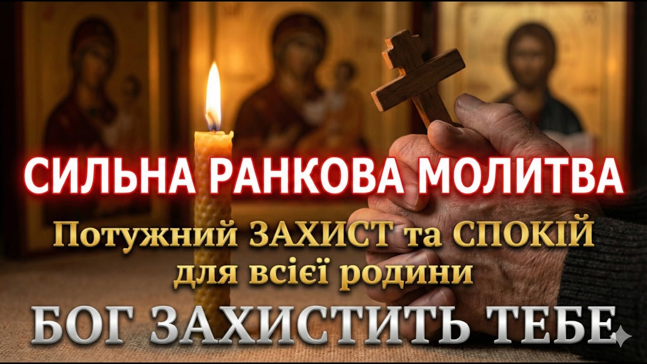 БОГ ЗАХИСТИТЬ ТЕБЕ🙏 Потужний ЗАХИСТ та СПОКІЙ для всієї родини❤️ СИЛЬНА РАНКОВА МОЛИТВА🌿