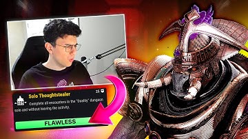 Tryhard PvP Player Solo Flawless DUALITY Dungeon For The First Time...