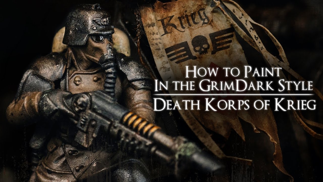 Painting Death Korps of Krieg in the Grimdark Style | Warhammer 40,000