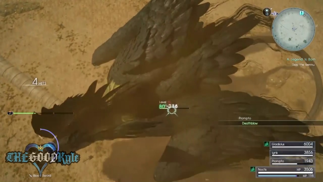 Ffxv Post Game Secret Boss Beenu Big Bird Thing Youtube