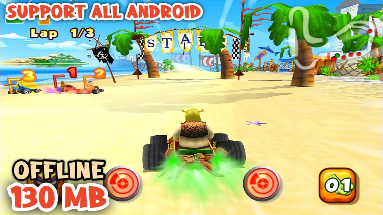Shrek Kart HD Android Gameplay 2024 - Support All Device