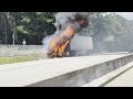 Tractor-trailer fire closes part of I-26
