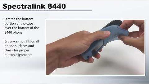 Spectralink 8440   Installing and Using the Spectralink 8440 Case and Belt Clip