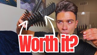 Review of Hair Brush for Men, DUAIU 7Pcs Combs for Men, Hair Styling Comb Set with Vent Hair Brushes