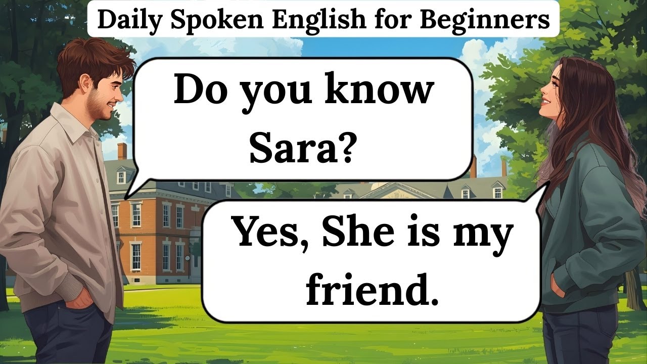 ✅ English Conversation Practice | Daily Spoken English for Beginners