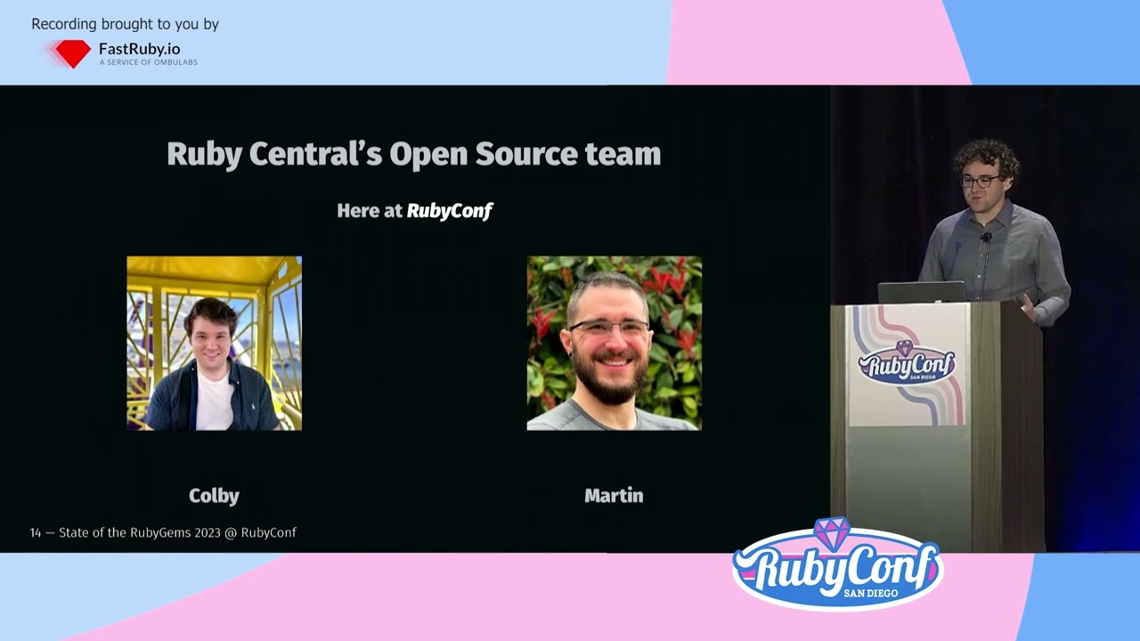 RubyConf 2023 - State of the RubyGems by Samuel Giddins