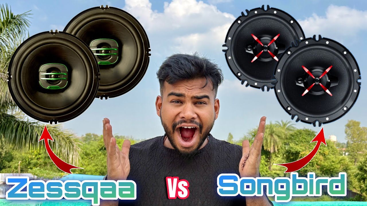 Songbird 3 way coaxial car speaker vs songbird 6 inch coaxial speaker sound test full extra bass🔊🔊