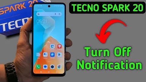 Tecno Spark 20 notification kaise bandh kare, how to turn off app notification in tecno, notificatio