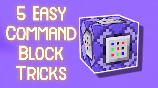 5 Command Block Tricks Using Testfor - 5 Easy Commands To Use In Minecraft Bedrock Worlds