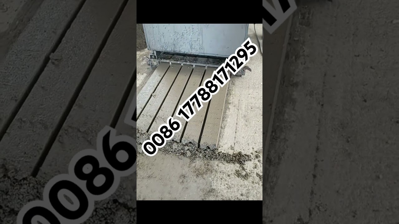 Precast Concrete Lintel Pillar Making machine testing Demo. 