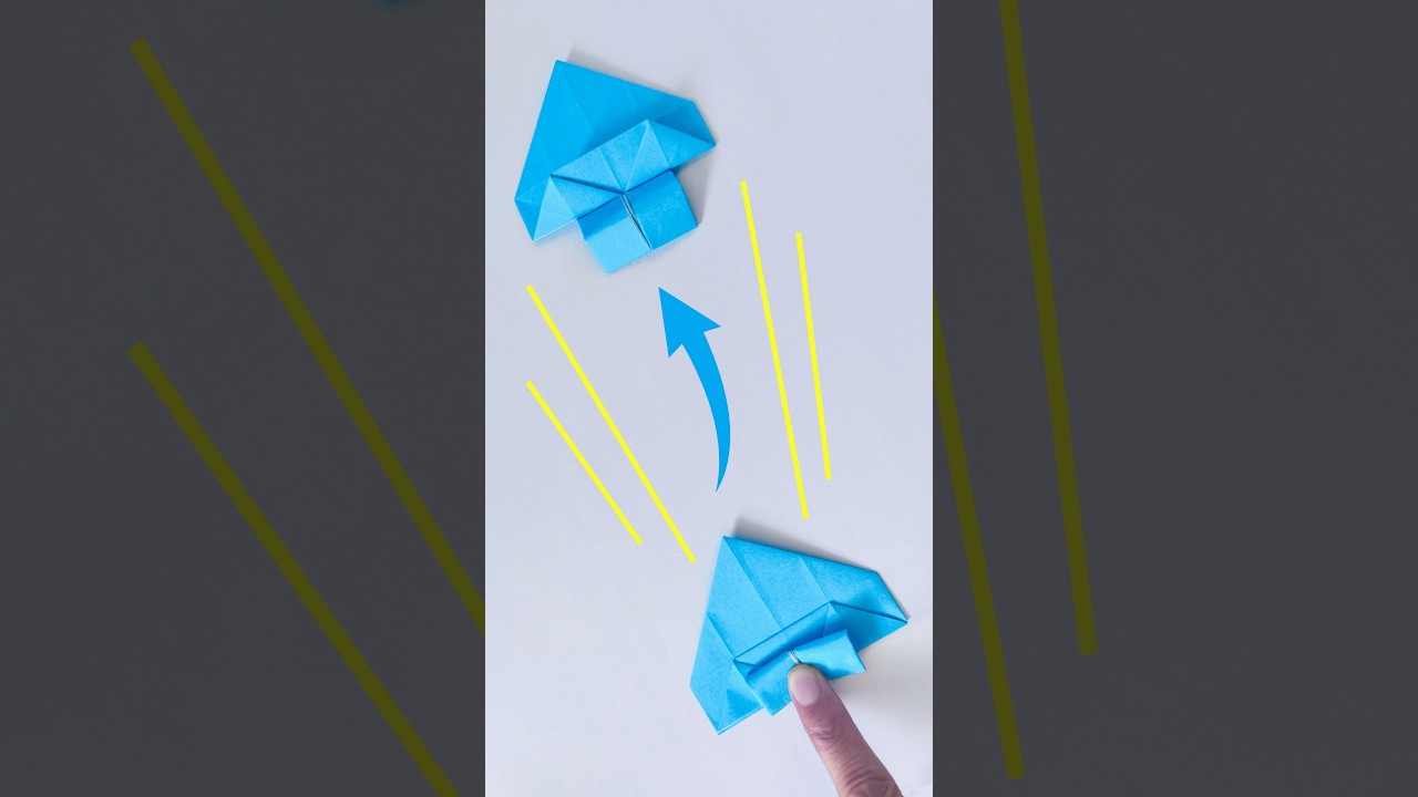 Origami Toy "Launchable Plane" | No Glue, No Scissors | Easy Craft Ideas #craft #diy 縮圖