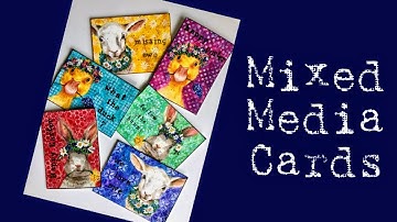 Mixed Media Art Journal Tutorial- GREETING CARDS USING NAPKINS