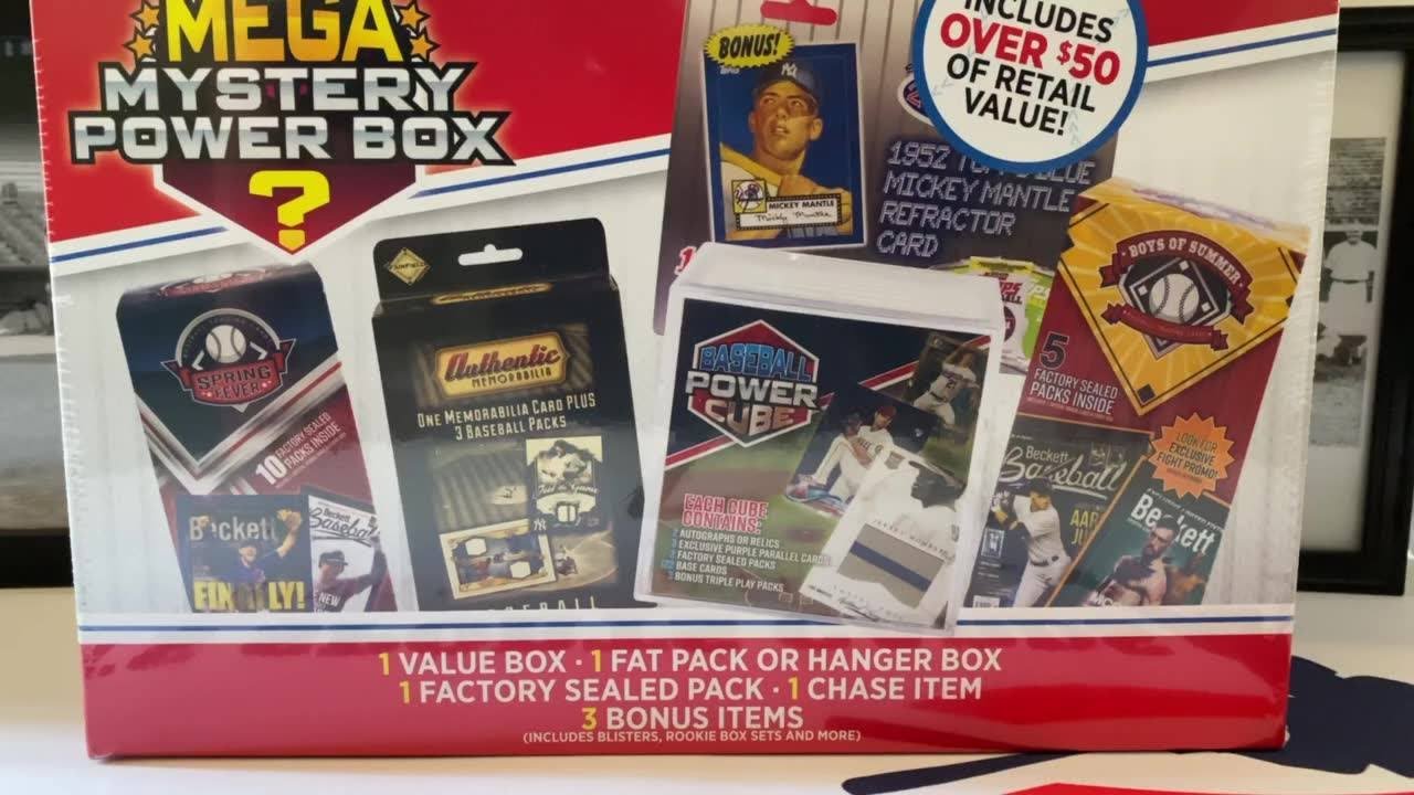 Mega Mystery Power Baseball Box! - YouTube