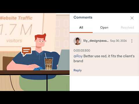 Streamline Your Video Review Process with In-Platform Comments | Vyond Product Features