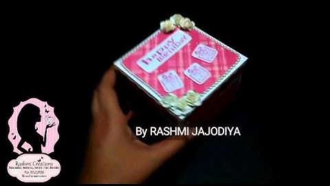Explosion Box / Exploding Box with paper cake / surprise box | by Rashmi Jajodiya