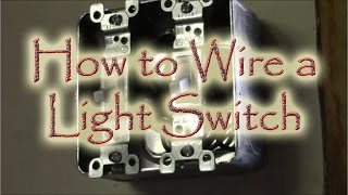 How to Wire a Double Gang Box Light Swtich