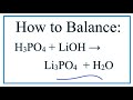 Balancing Chemical Equations Practice