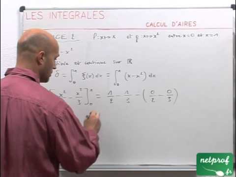 Air Integral Math 40 Intégrales : calcul d'aire - YouTube