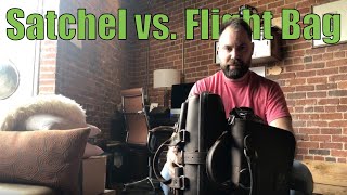 Saddleback Leather Satchel vs. Flight Bag