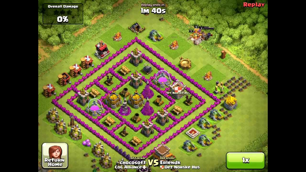 [クラッシュオブクランTH9 Offense 4th] King,Queen miss control YouTube