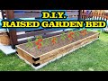 How to make a raised Garden Bed Box using treated lumber.