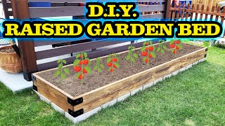 How to make a raised Garden Bed Box using treated lumber.