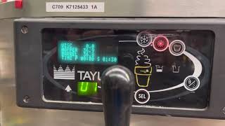 Mix test: Taylor C709 1ph air cooled soft serve ice cream machine K7125433 www.slicesconcession.com