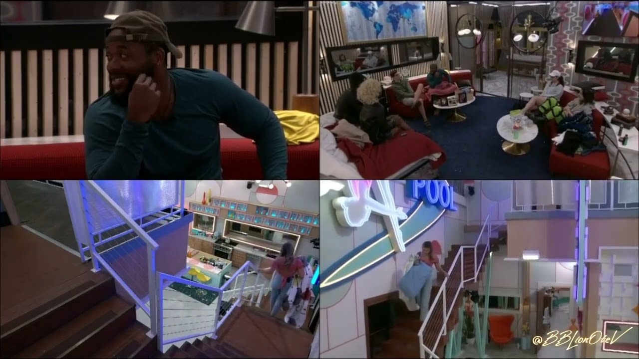 bb24 big brother clip alyssa caught in 4k on the HOH monitor doing the walk of shame
