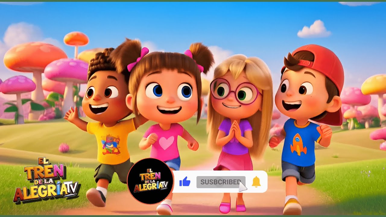 🎵🌈👏🎶 Радостный круг 🎵🌈👏🎶 (Детская игра) 🎶🕺👏🌈Поезд радости (на испанском)🚂🚃🚃