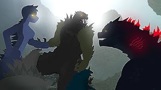 ZillaGoji And The Three Cripples - (Stick Nodes Godzilla Animation) Meme Music Parody