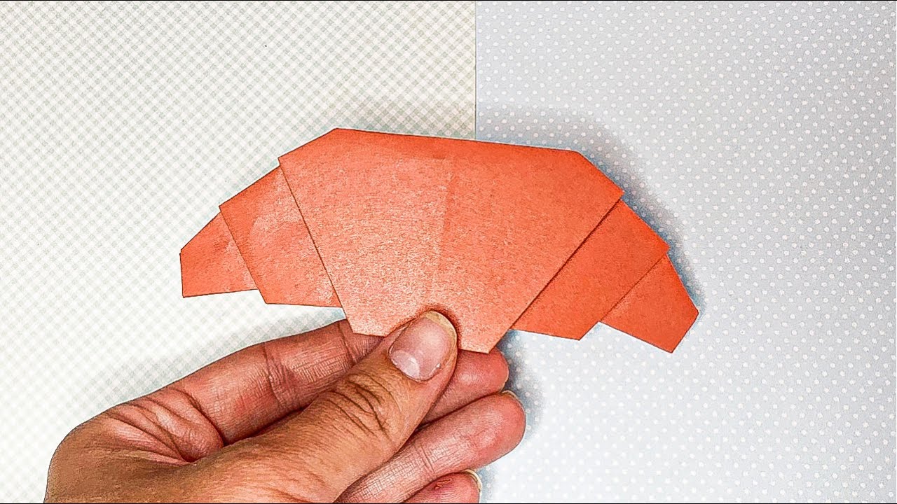 How to Make a Paper Croissant 🥐 Origami Croissant YouTube