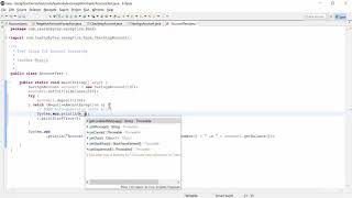 004 Exception handling in java