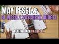 May budget reset  biweekly paycheck budget
