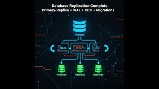 Database Replication Complete: Primary-Replica + WAL + CDC + Migrations🚀😊👍