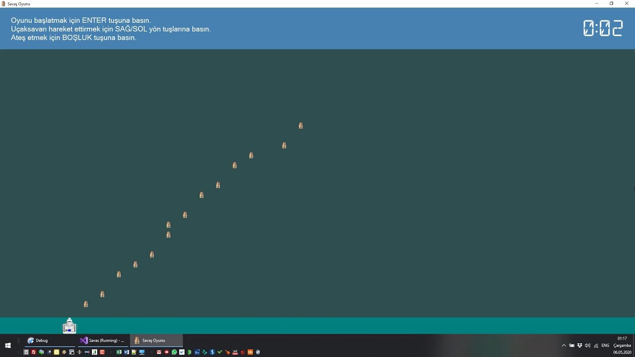 [C# ile NDP Örneği] Savaş Oyunu - Bölüm 9: Mermileri Hareket Ettirme