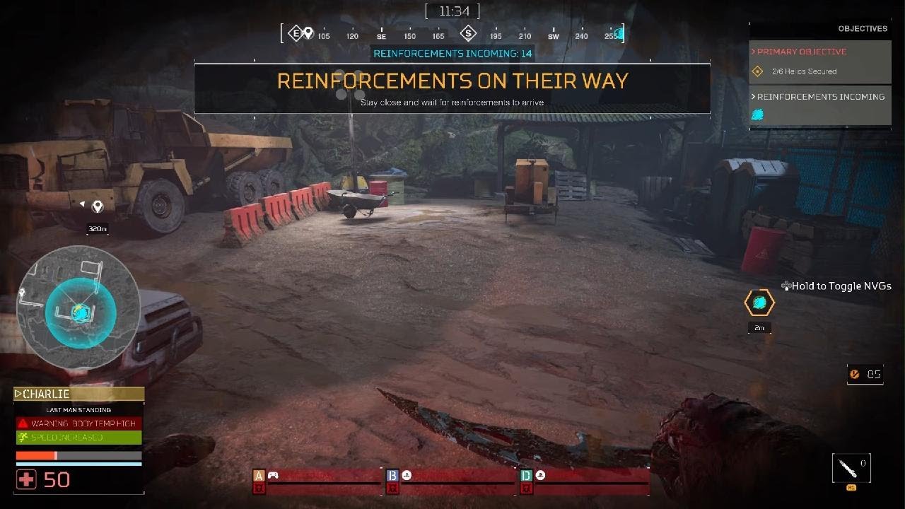 Dutch 2025 tries to carry baby Fireteam Predator: Hunting Grounds