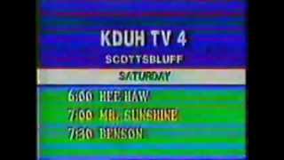 KDUH-4, Scottsbluff, NE, Station ID, E-skip, 1986