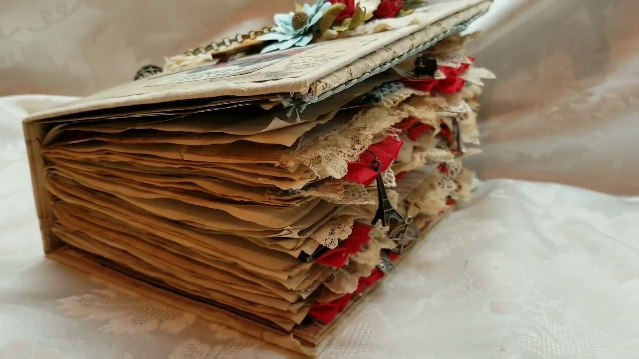 Stamperia Hot Air Balloon Around The World Junk Journal Mini Album for ASC Supplies on Etsy