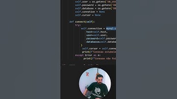🐍 Classe de conexão, Python + MySql  - Aula completa no canal  🤑 #shotrs   #python