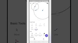 Geometric diagram draw in mobile