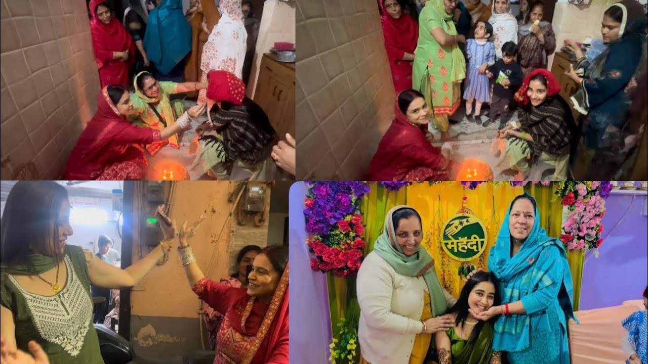 Chachi ne baan baithaya😍|| Mehndi bhi lag gayi🥹|| Vishakapanwarvlogs