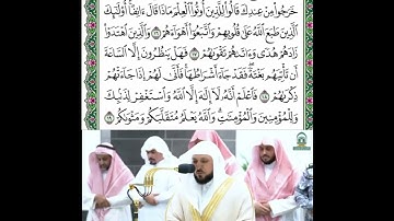 تلاوة من سورة محمد من الاية رقم (١٢) الى الاية رقم (١٩) للشيخ ماهر المعيقلي