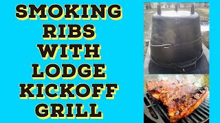 Smoking Ribs with Lodge Kickoff Grill  #lodgecastiron