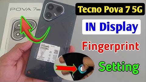 Tecno pova 7 5g display fingerprint lock kaise lagaye / how to fingerprint screen lock in tecno pova
