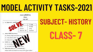 Model Activity Tasks history class-7 2021 / History class-7 model Activity Tasks #study