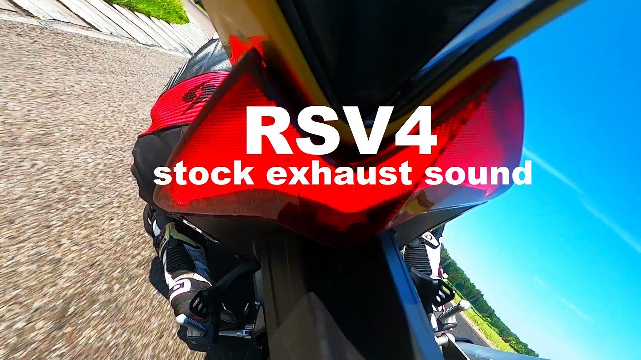 Aprilia RSV4 1100 Factory 2023 stock exhaust sound on track YouTube